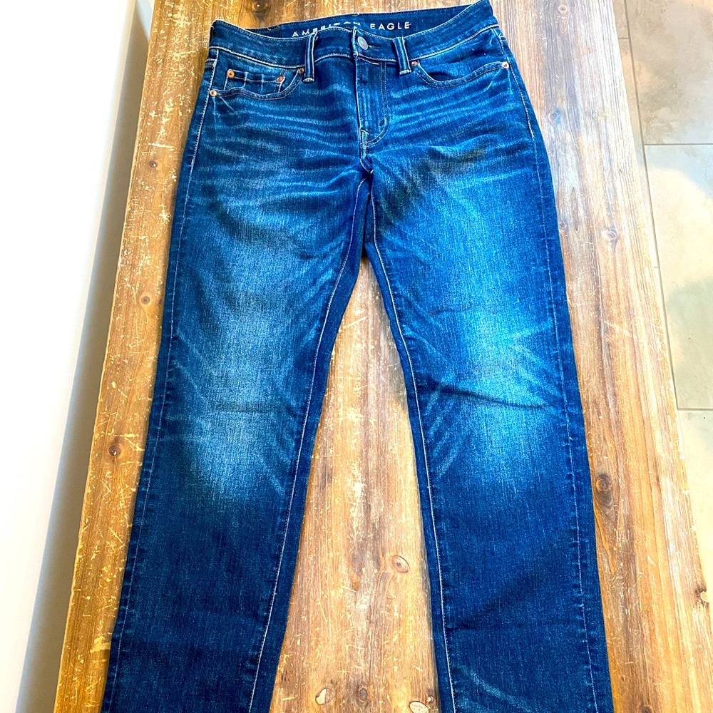 30x32 American Eagle Airflex Skinny fit Blue Jeans